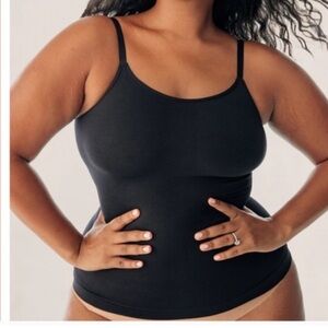 Shapermint All Day Every Day Scoop Neck Cami Sz XL Black